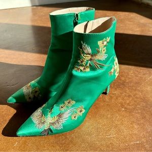 Jade Green Zara Ankle Boots